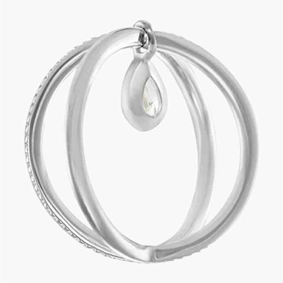 Chamilia SS Criss Cross Ring Zirconia NEW - Picture 1 of 3